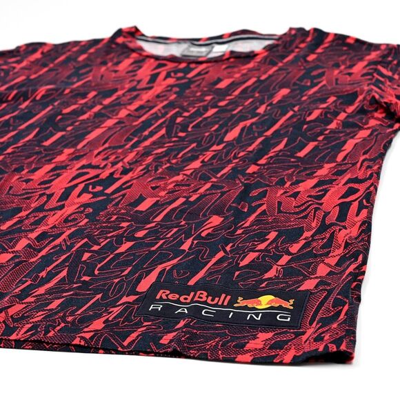 Puma Red Bull Racing Mens Medium Short Sleeves Graphic T-Shirt All‎ Over Print - Picture 1 of 8